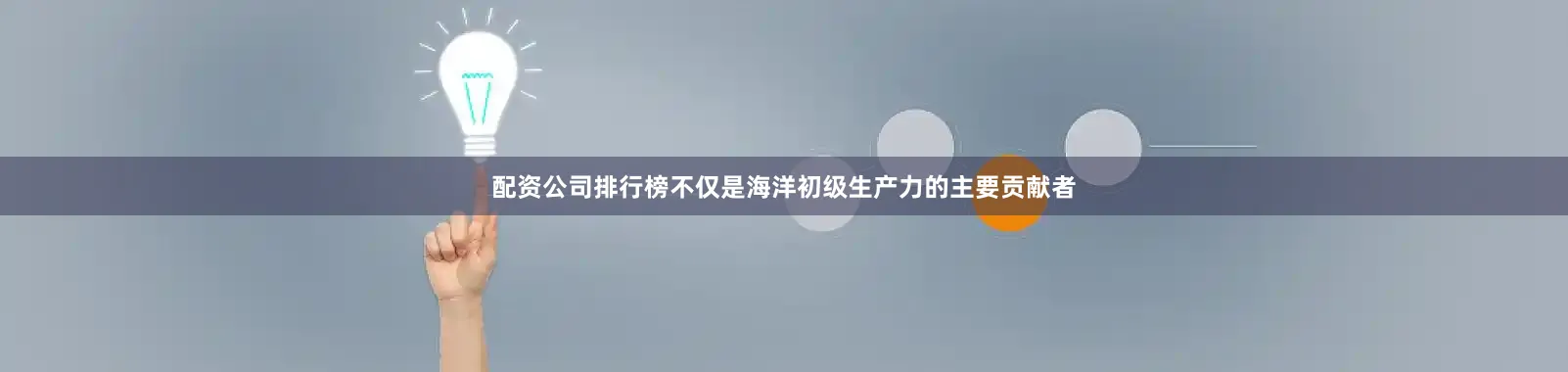 配资公司排行榜不仅是海洋初级生产力的主要贡献者