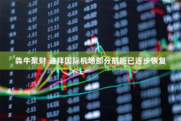 犇牛聚财 迪拜国际机场部分航班已逐步恢复