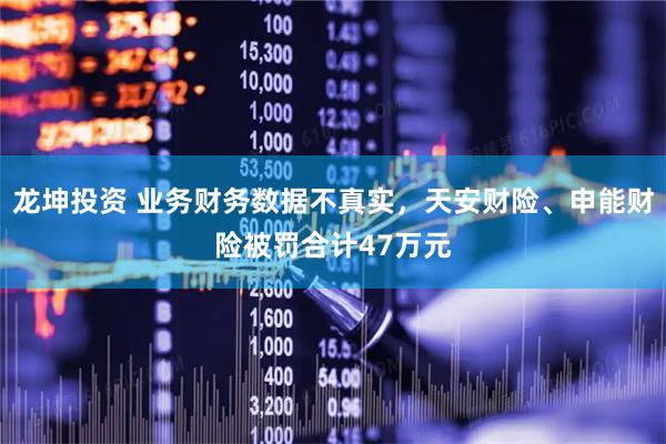 龙坤投资 业务财务数据不真实，天安财险、申能财险被罚合计47万元